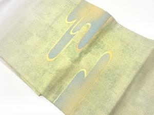 金彩ヱ霞に市松模様名古屋帯